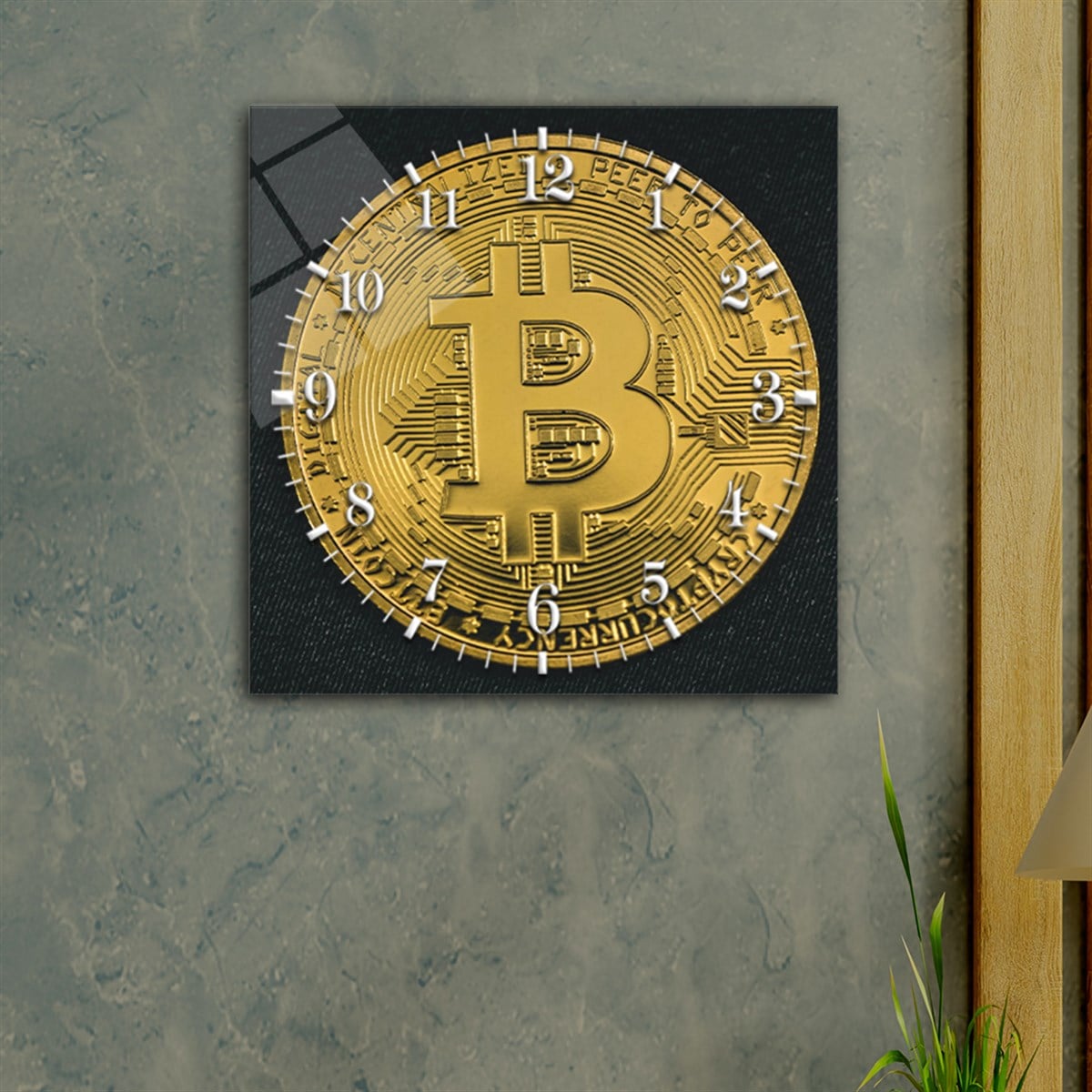 Tempered Glass Wall Clock