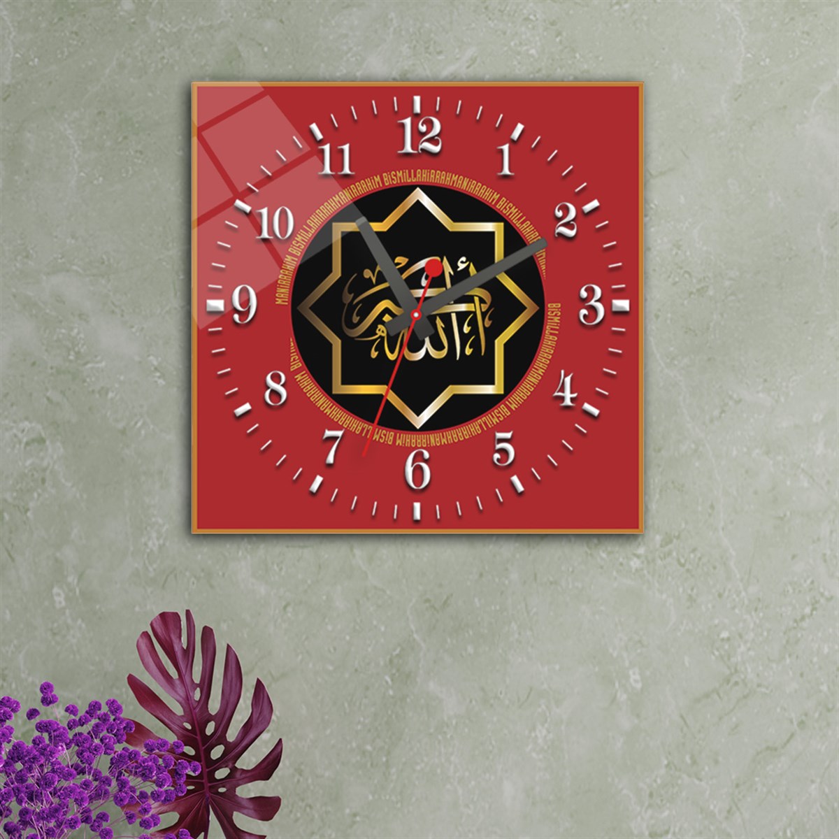 Tempered Glass Wall Clock