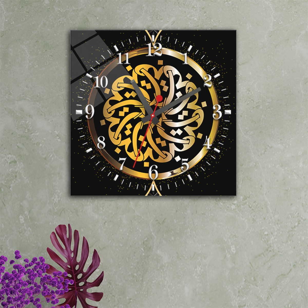 Tempered Glass Wall Clock