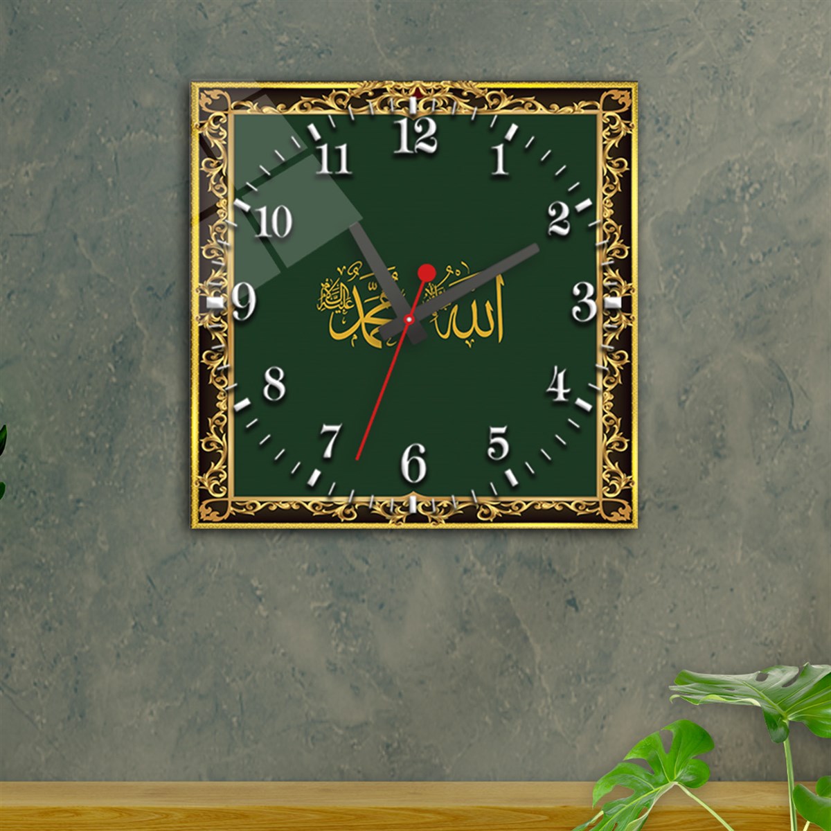 Tempered Glass Wall Clock