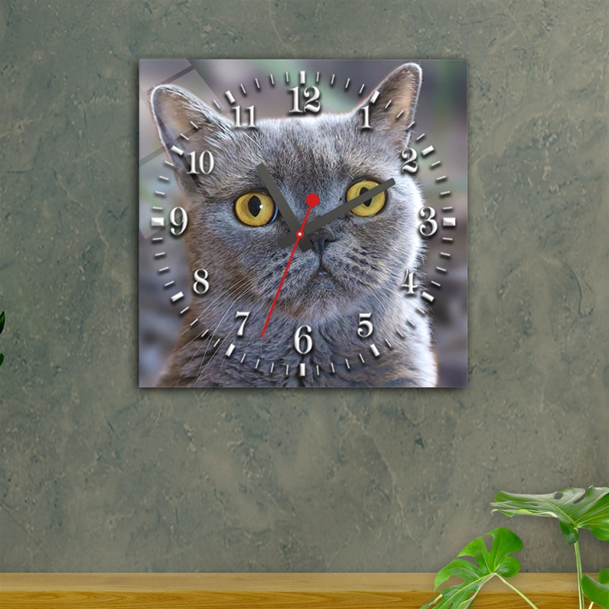 Tempered Glass Wall Clock