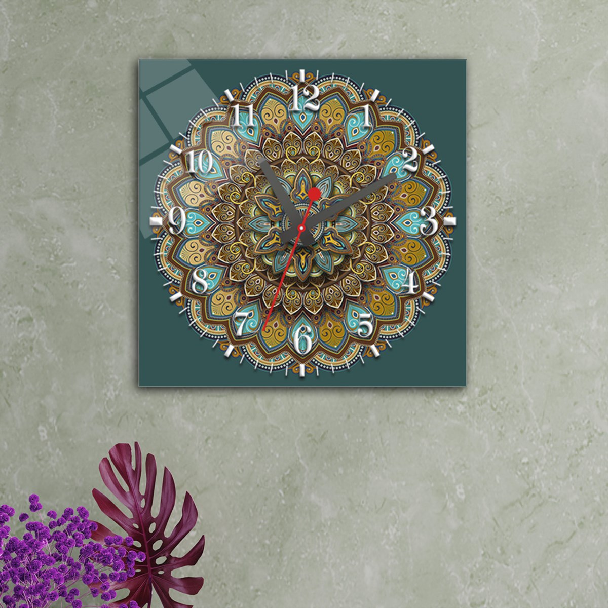 Tempered Glass Wall Clock