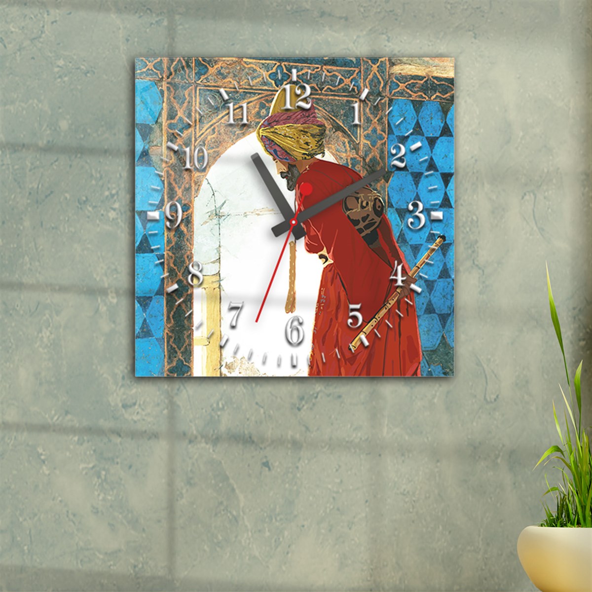 Tempered Glass Wall Clock