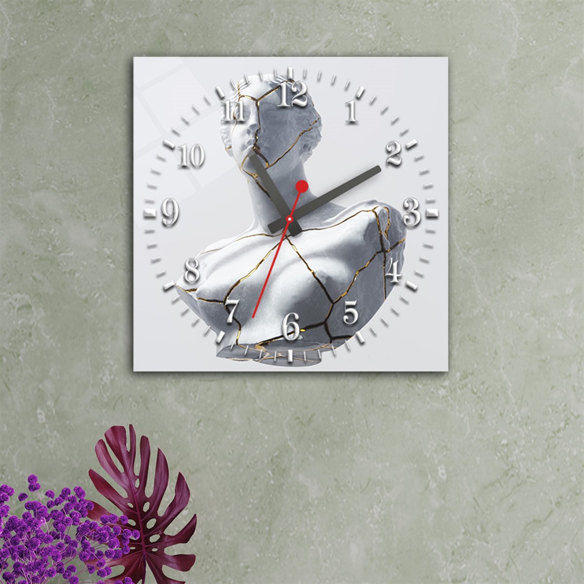 Tempered Glass Wall Clock