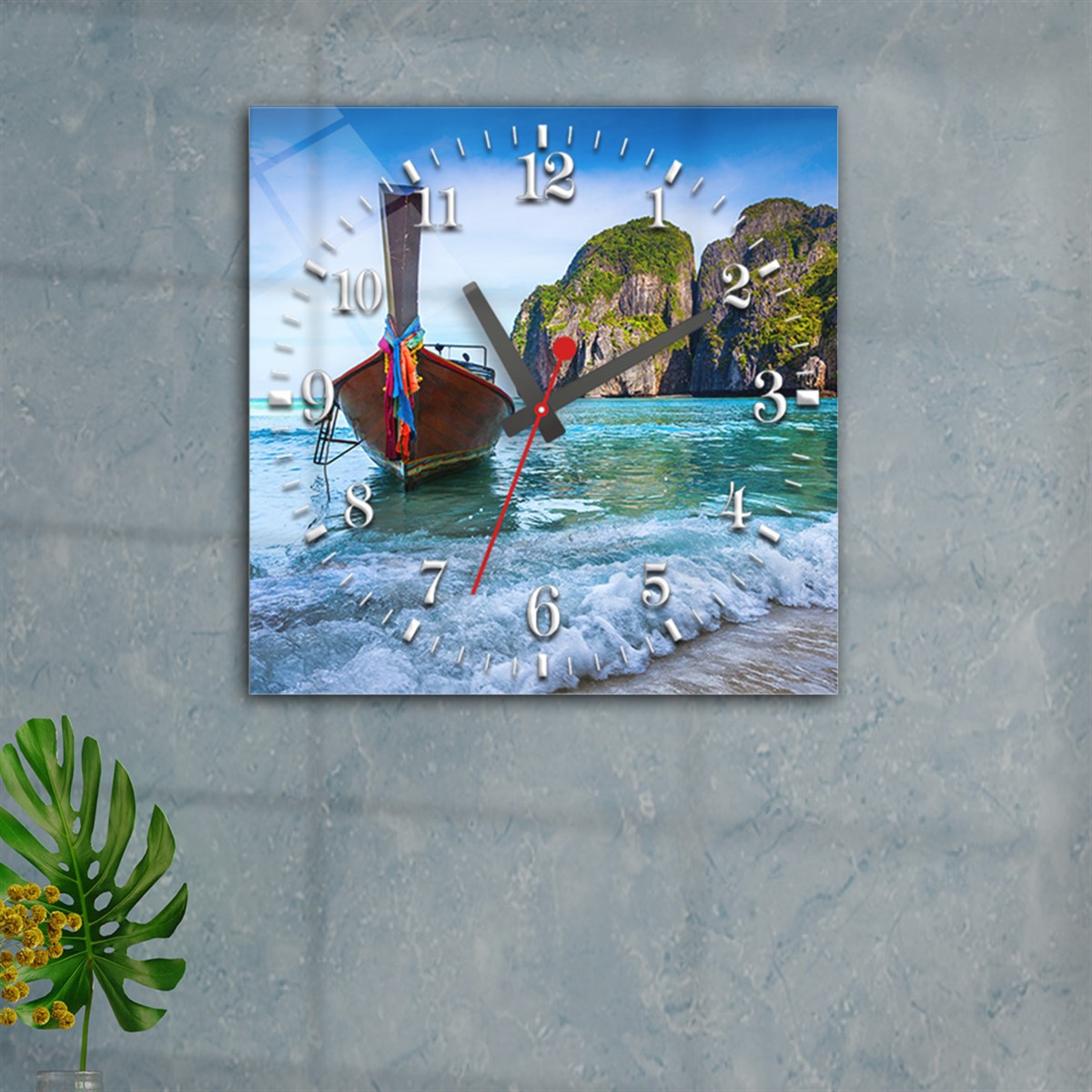 Tempered Glass Wall Clock