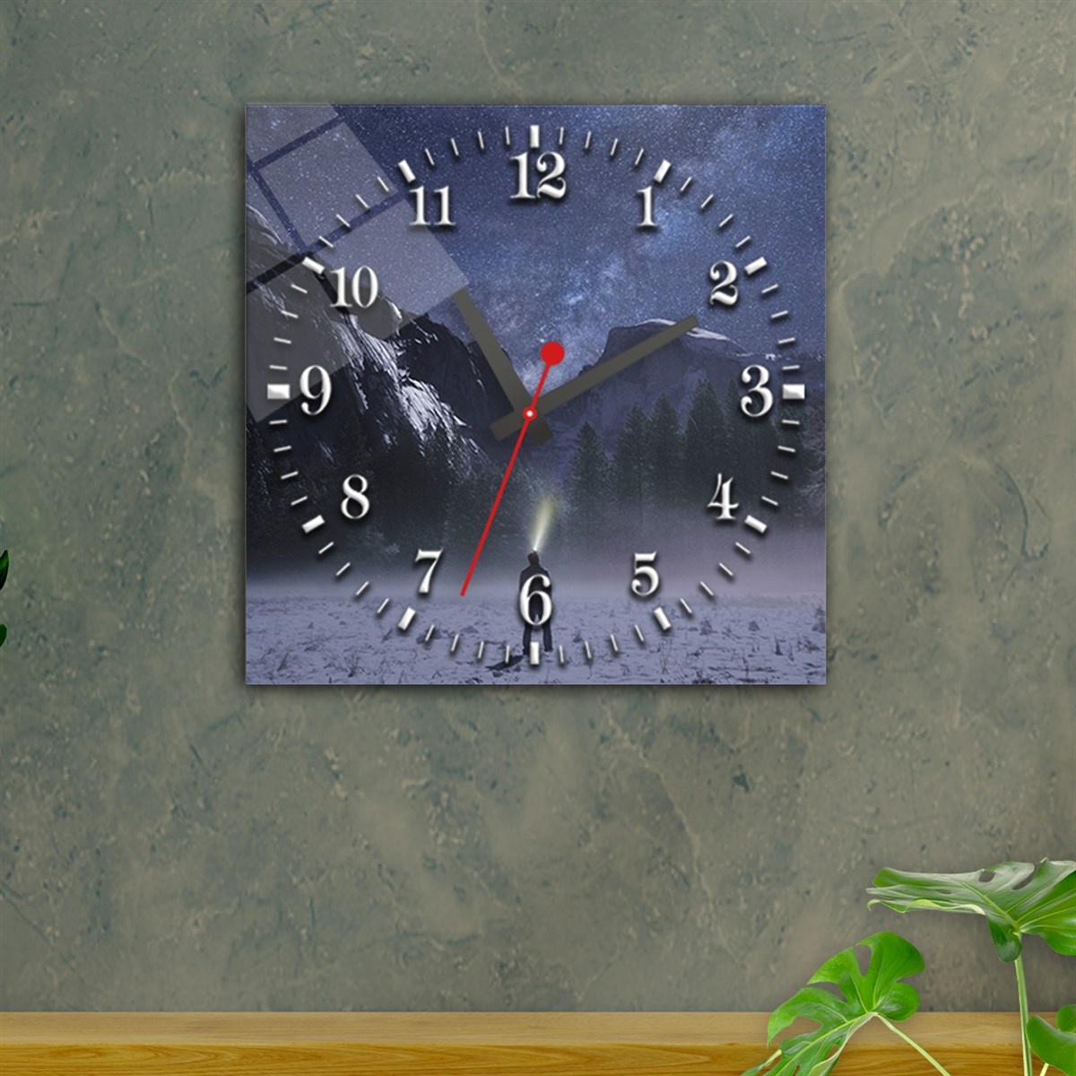 Tempered Glass Wall Clock