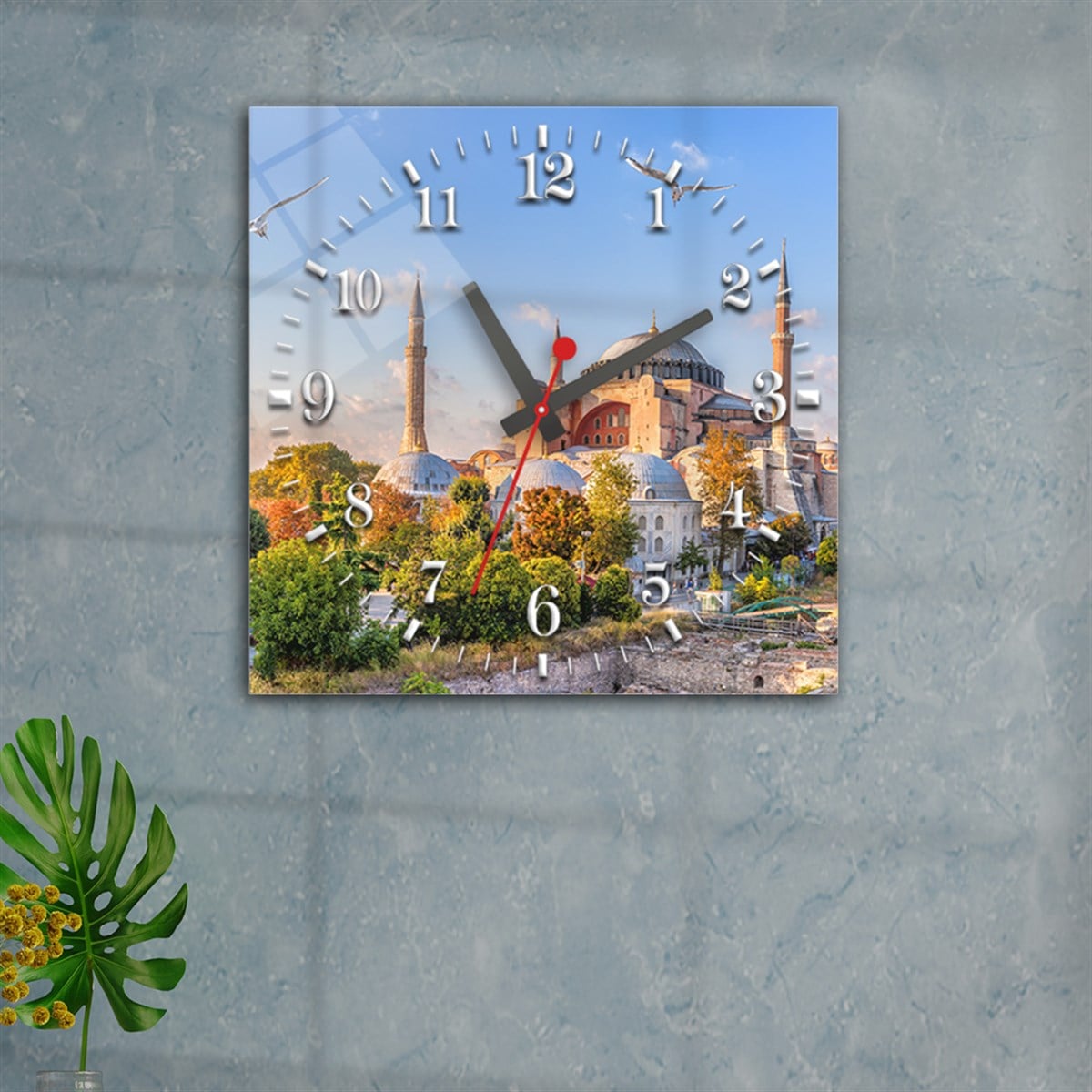 Tempered Glass Wall Clock