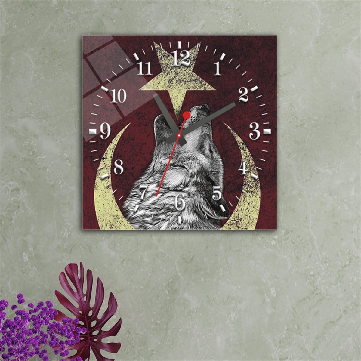 Tempered Glass Wall Clock