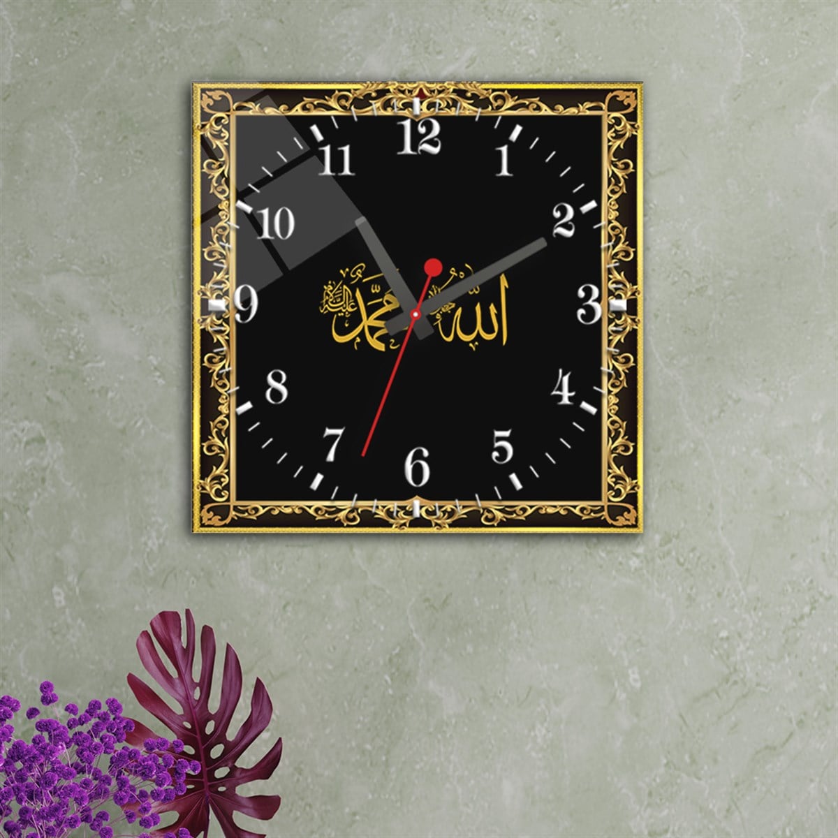 Tempered Glass Wall Clock