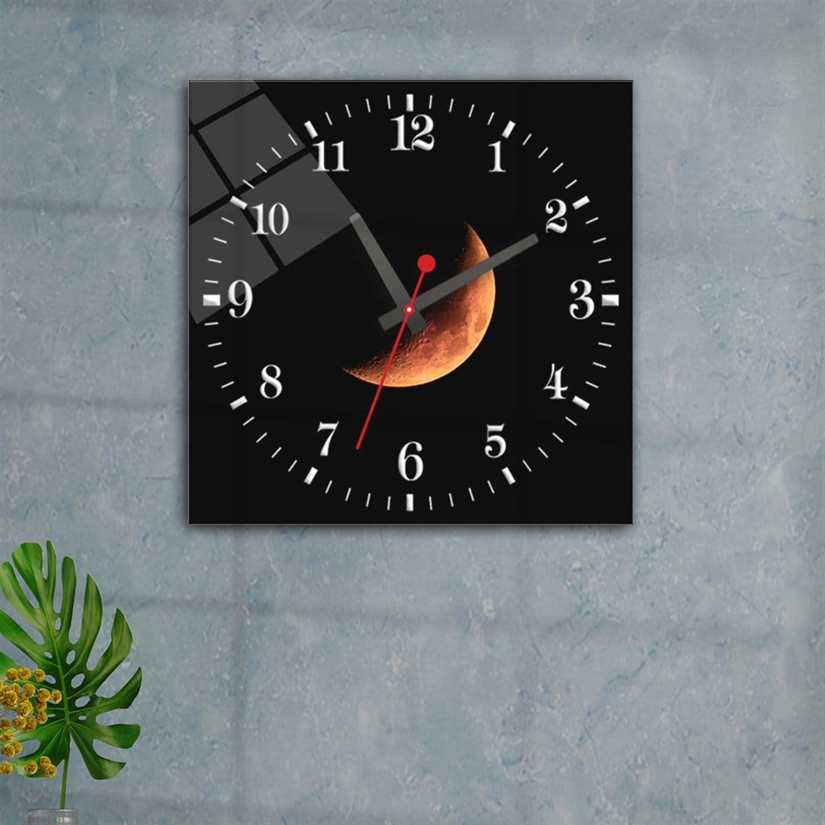 Tempered Glass Wall Clock