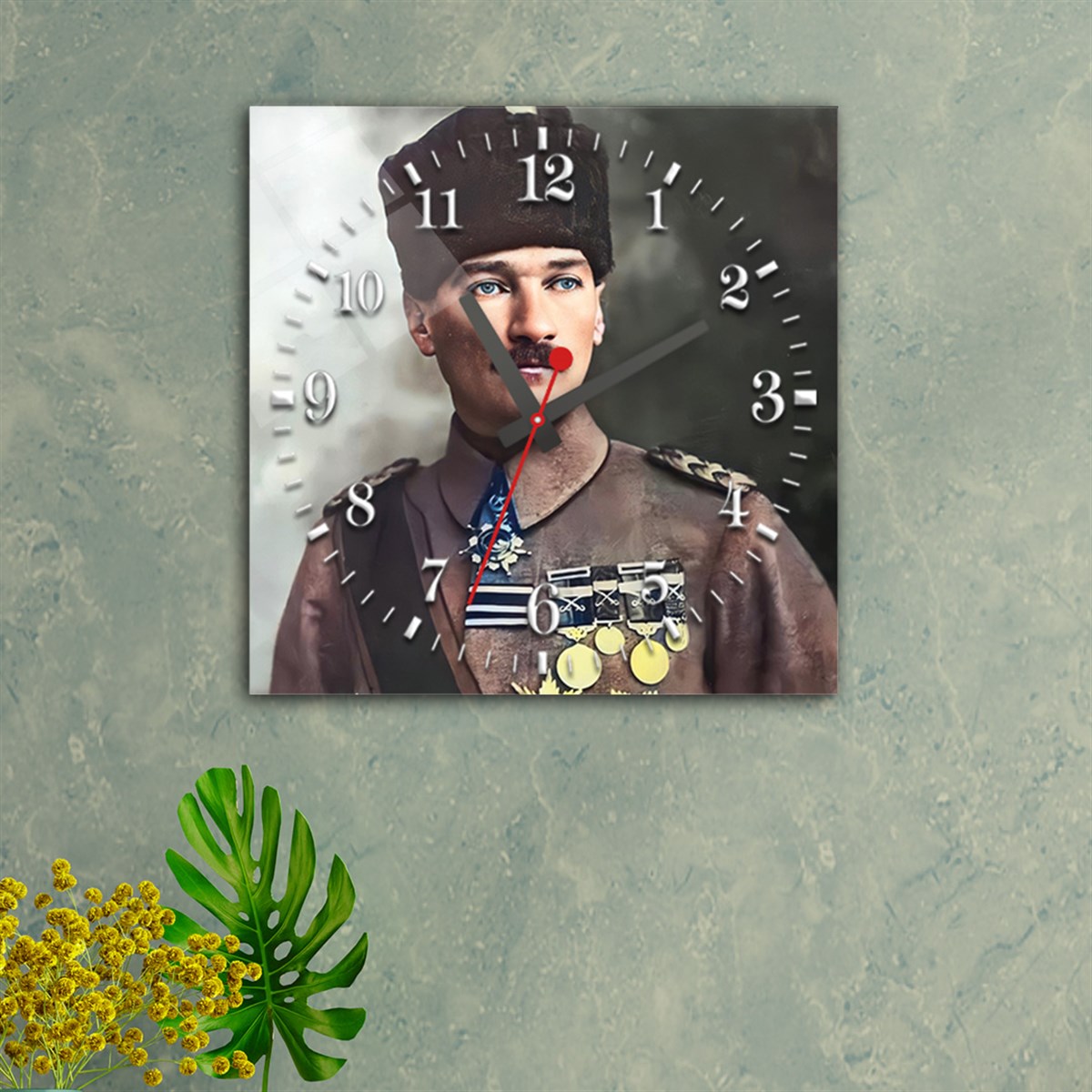 Tempered Glass Wall Clock