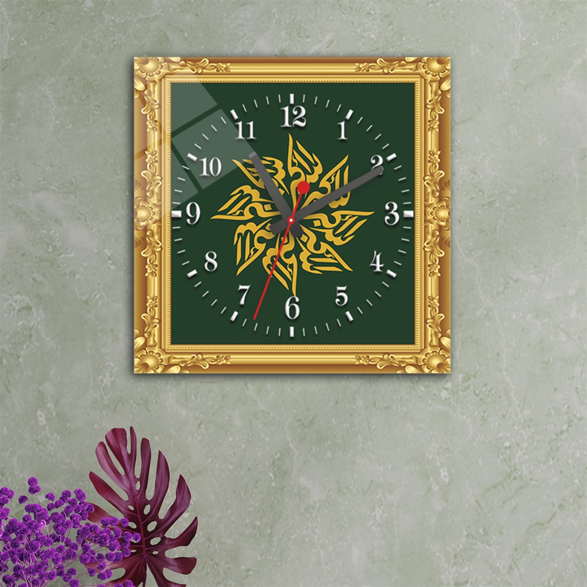 Tempered Glass Wall Clock