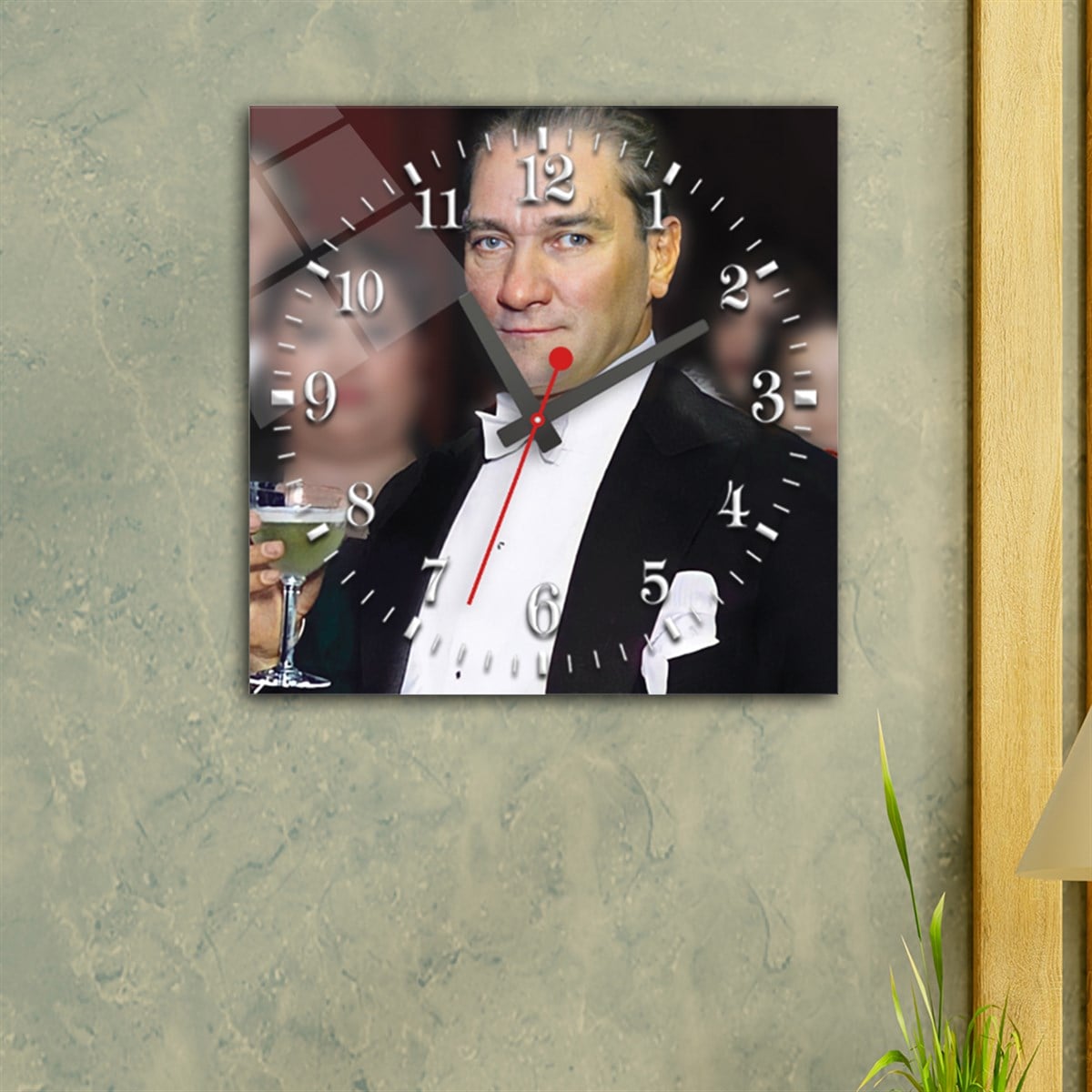 Tempered Glass Wall Clock