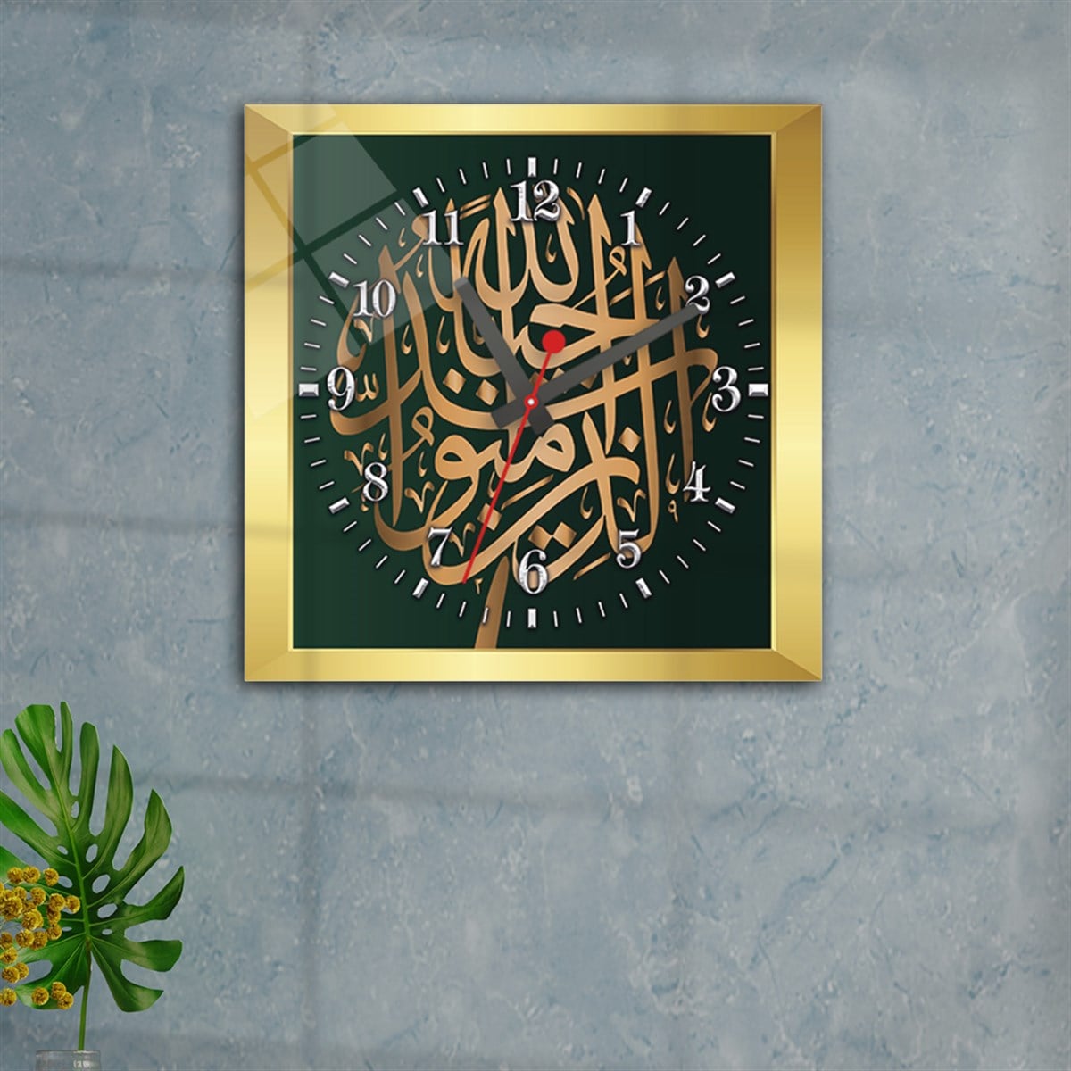 Tempered Glass Wall Clock