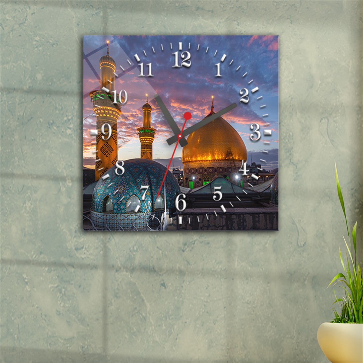 Tempered Glass Wall Clock