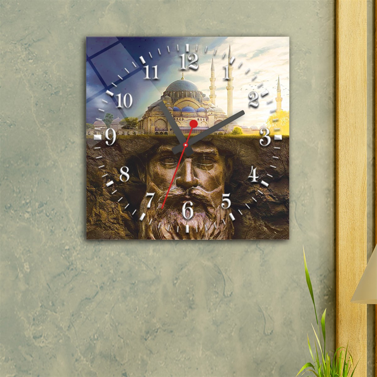 Tempered Glass Wall Clock