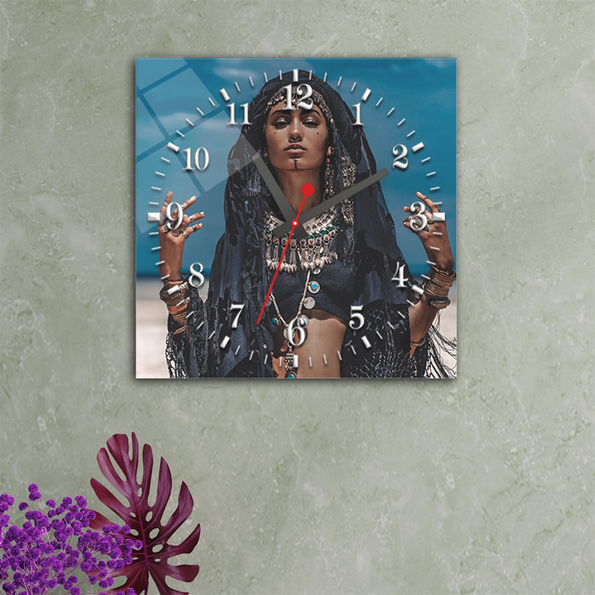 Tempered Glass Wall Clock