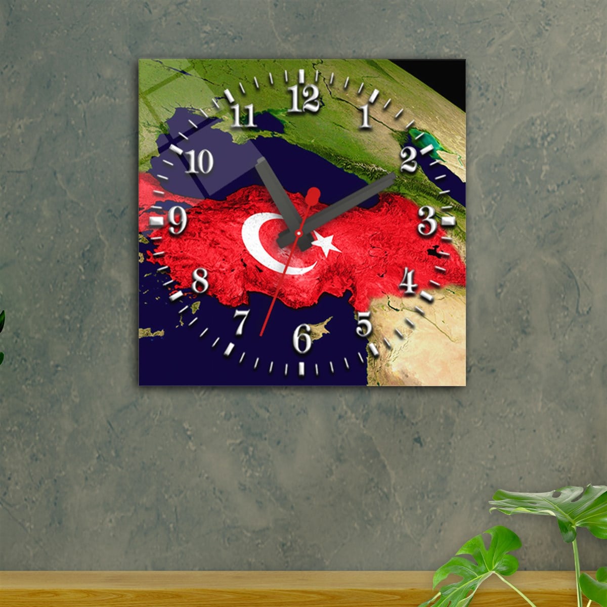 Tempered Glass Wall Clock
