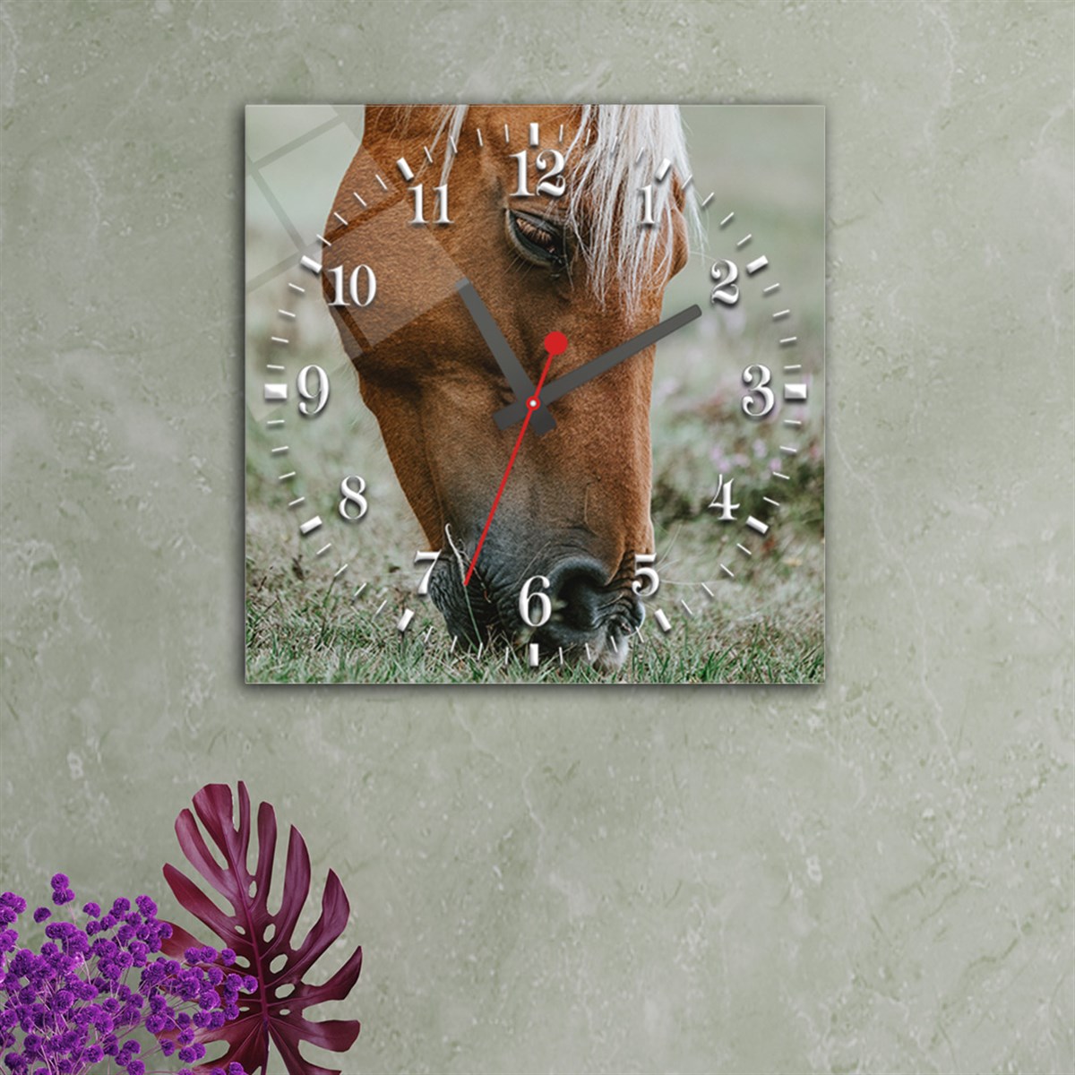 Tempered Glass Wall Clock