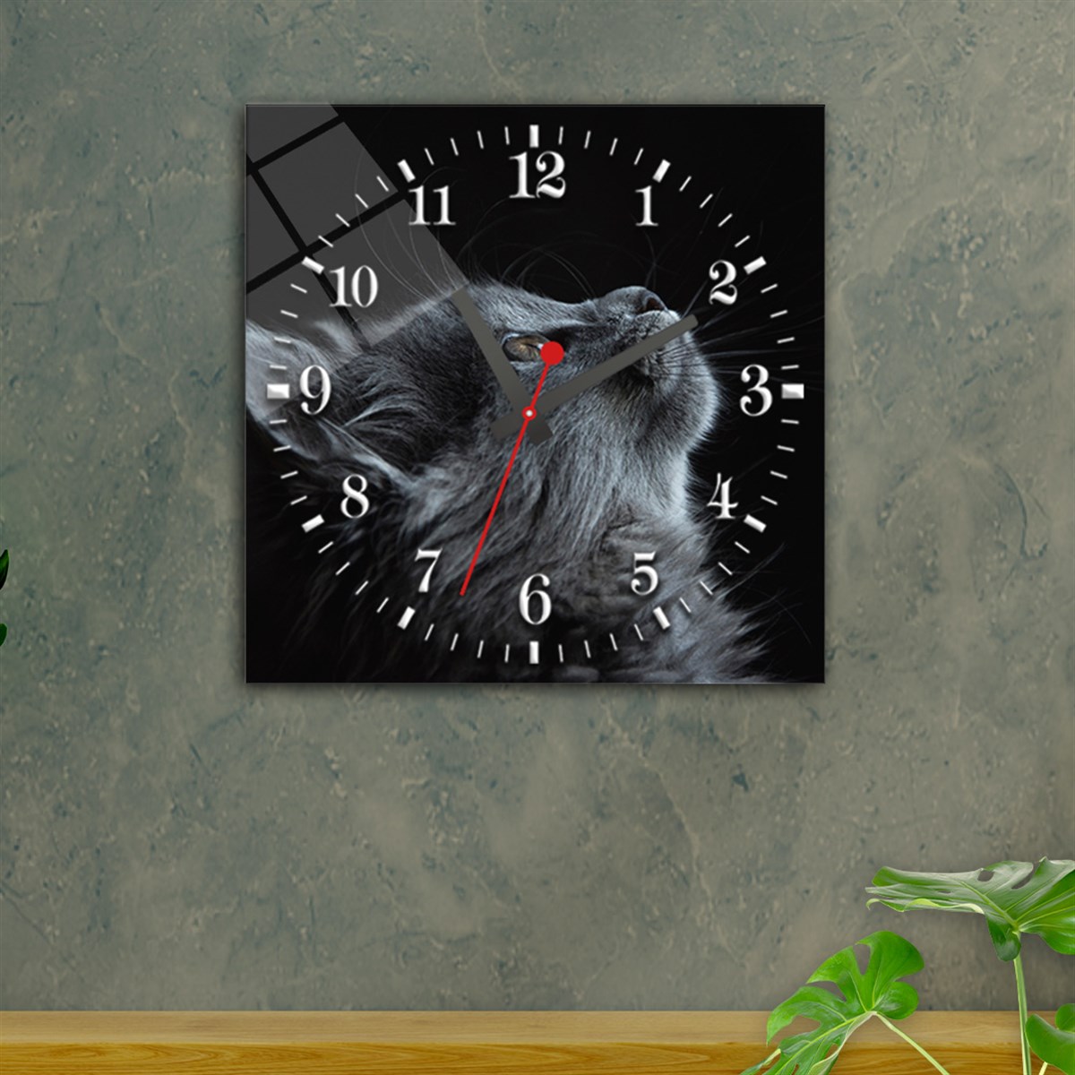 Tempered Glass Wall Clock