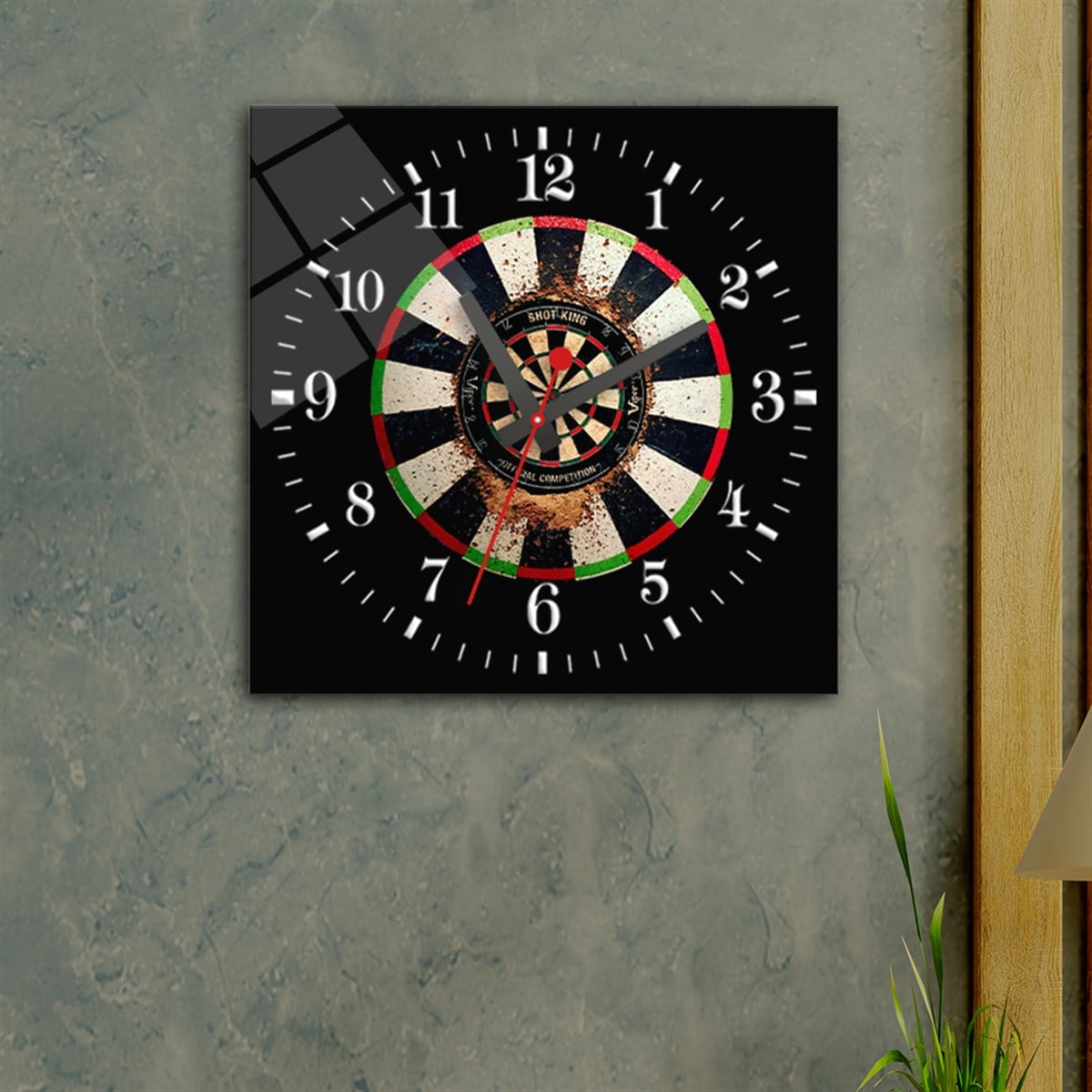 Tempered Glass Wall Clock