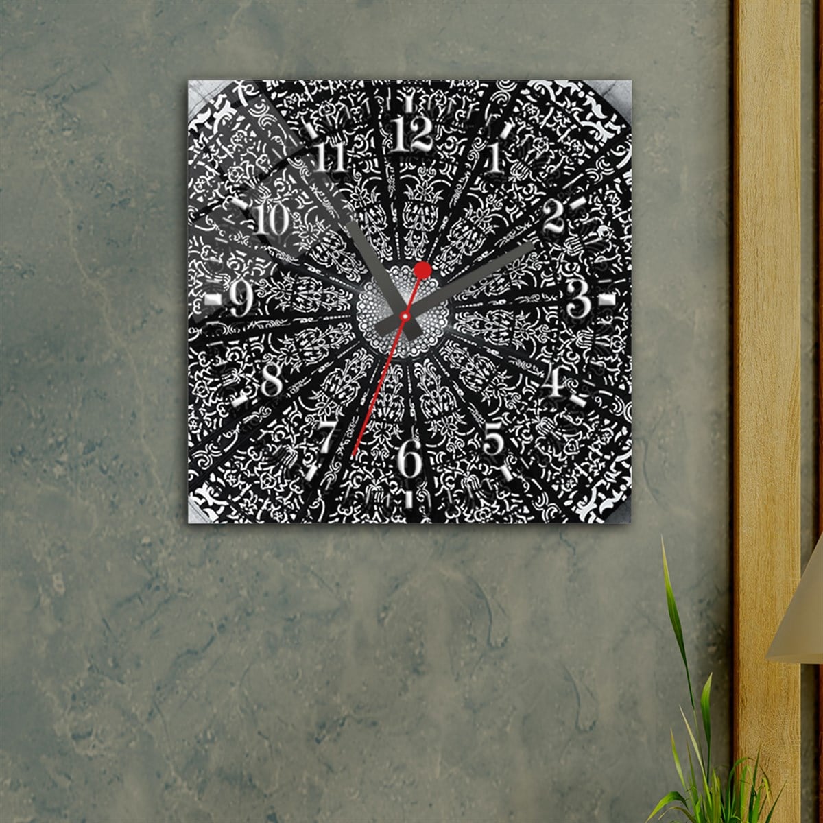 Tempered Glass Wall Clock