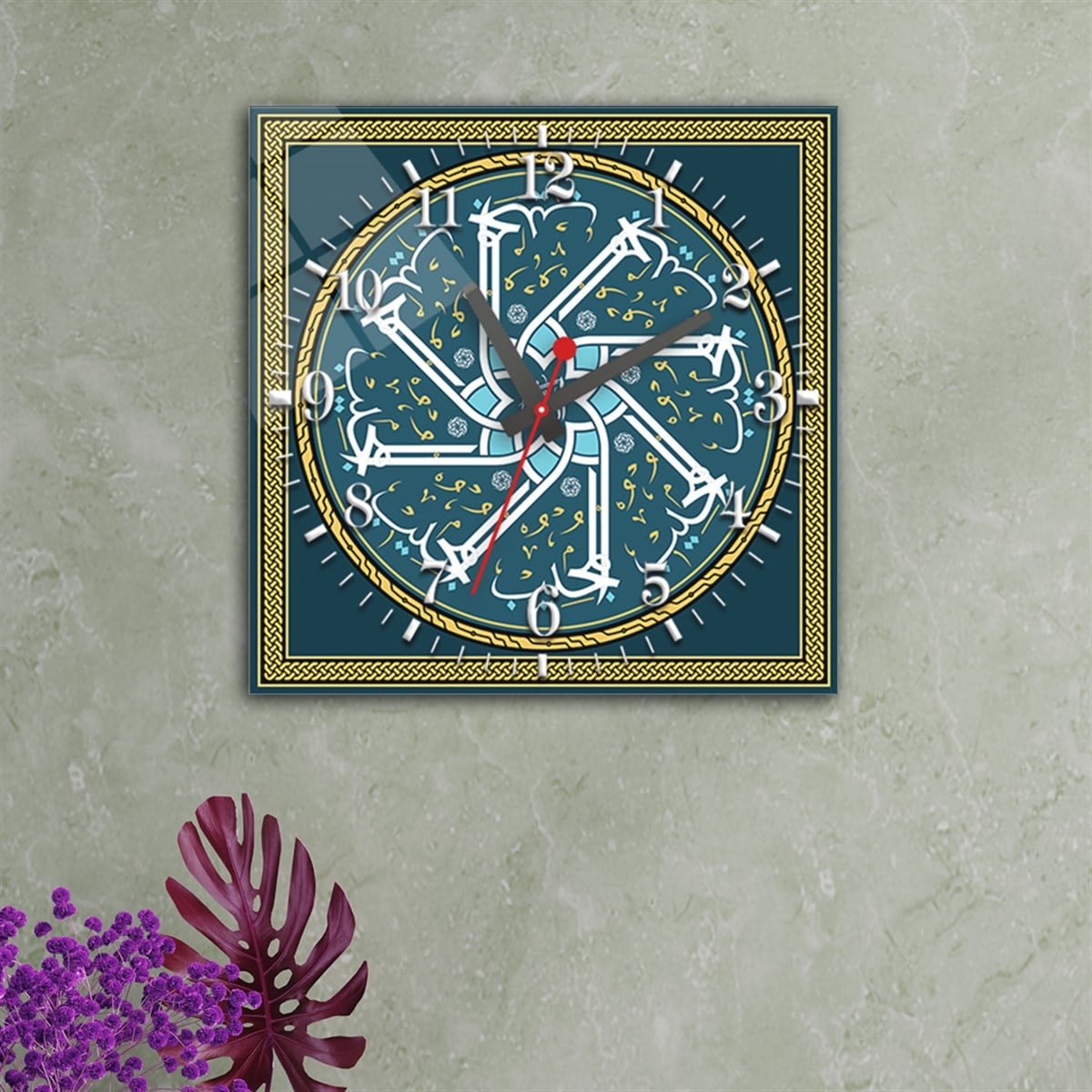 Tempered Glass Wall Clock