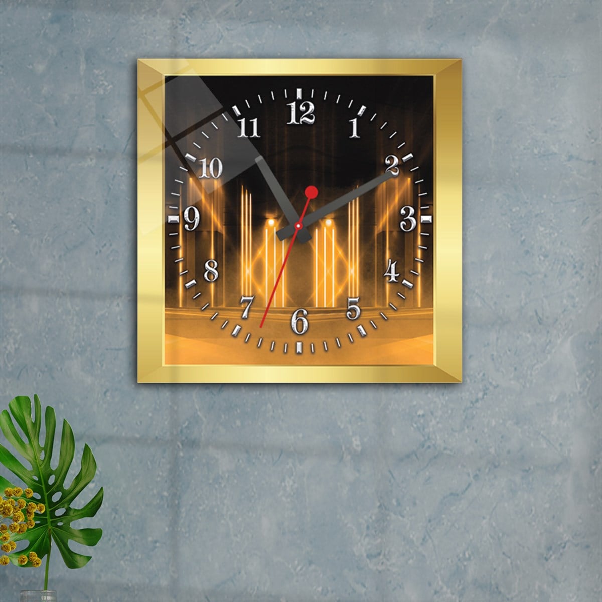 Tempered Glass Wall Clock