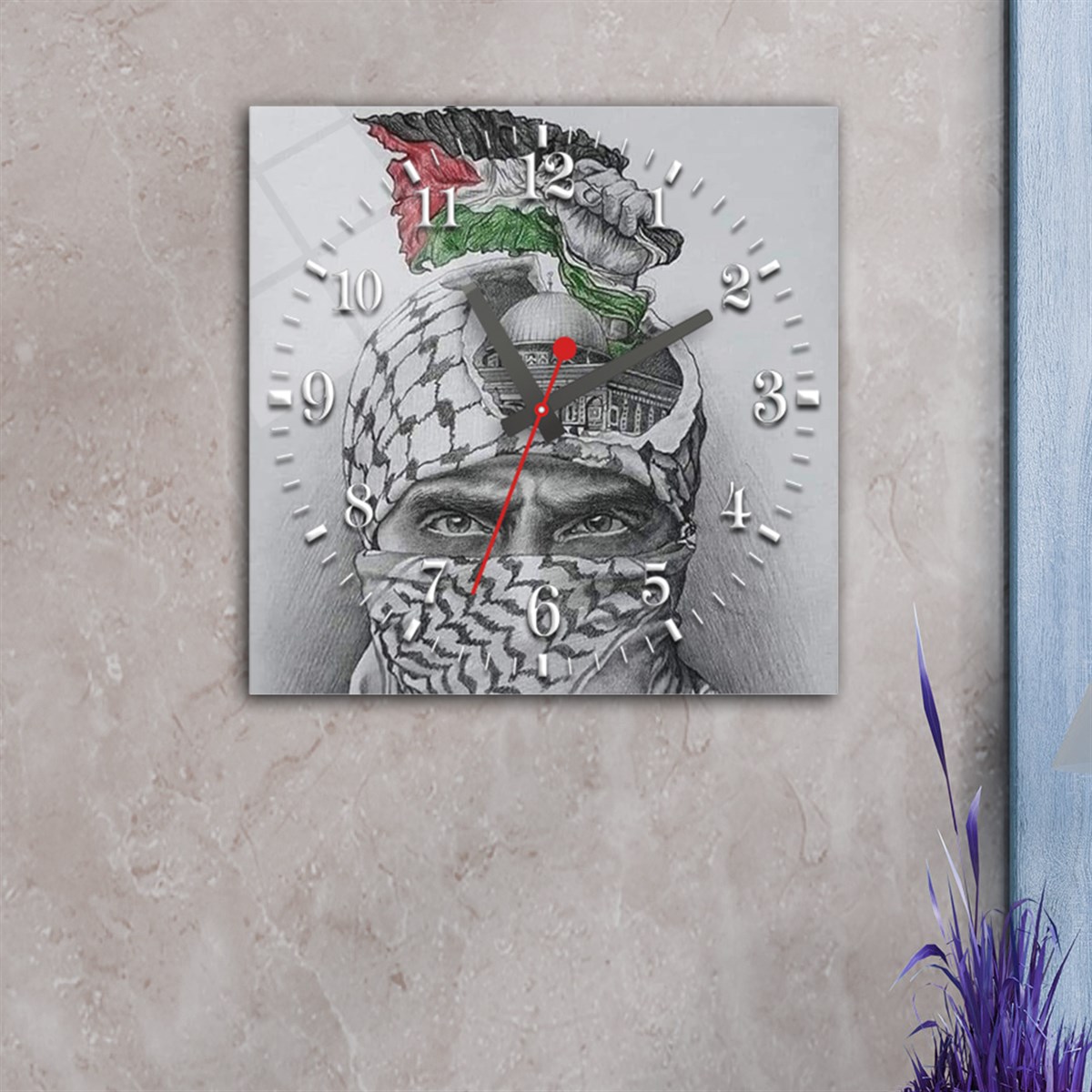 Tempered Glass Wall Clock