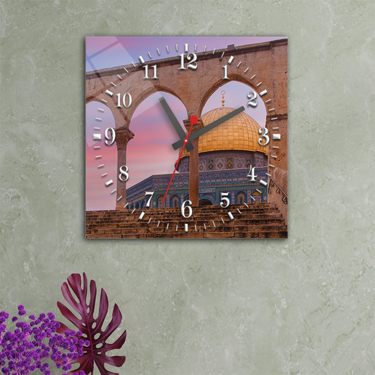 Tempered Glass Wall Clock