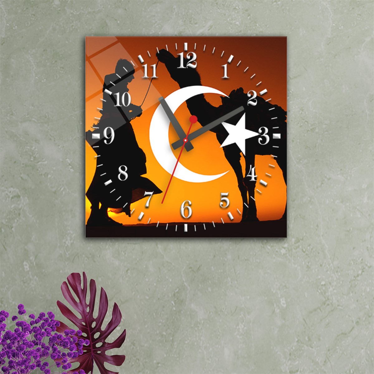 Tempered Glass Wall Clock