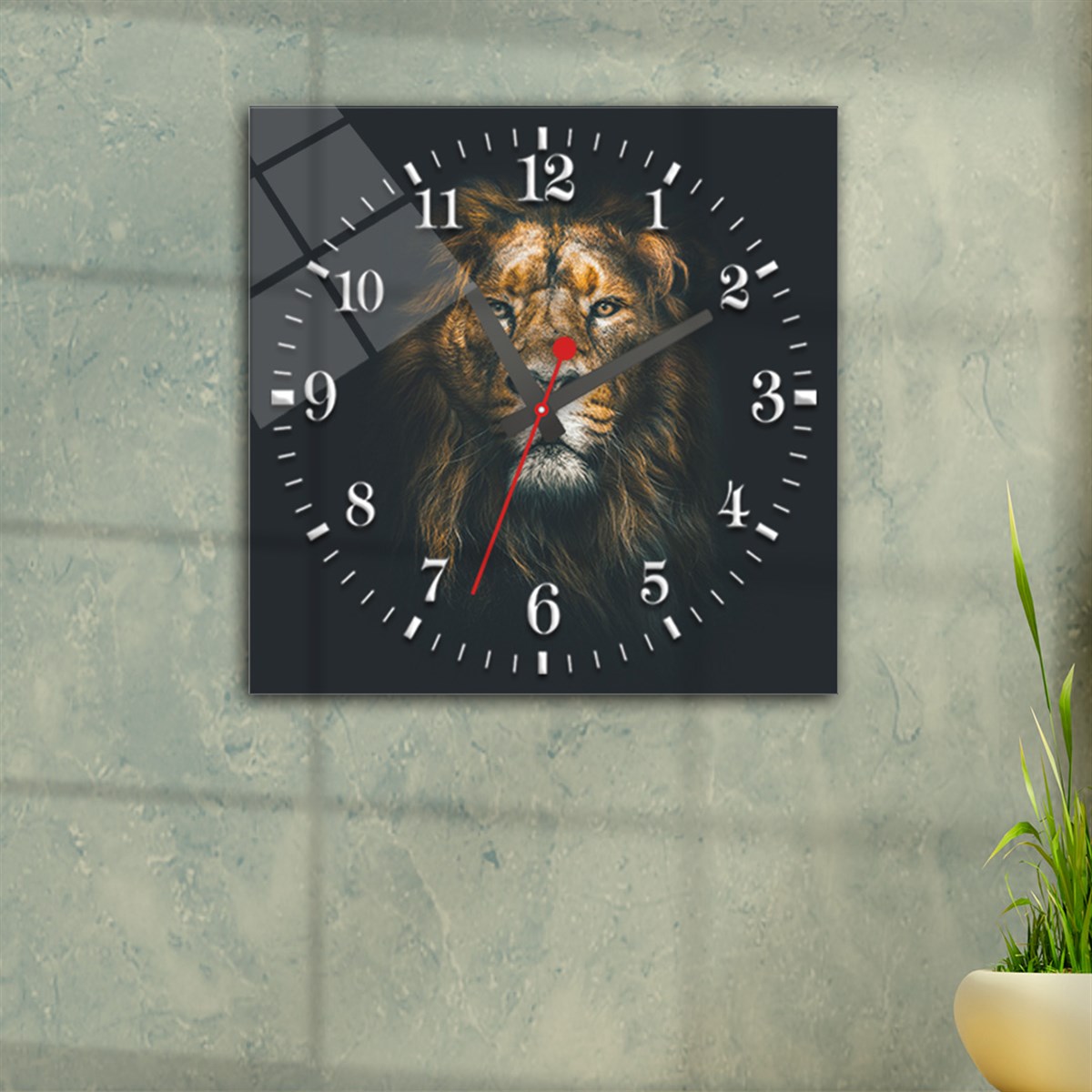 Tempered Glass Wall Clock