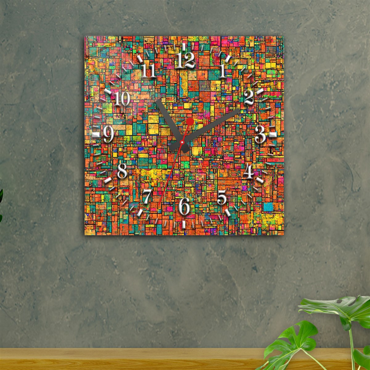 Tempered Glass Wall Clock