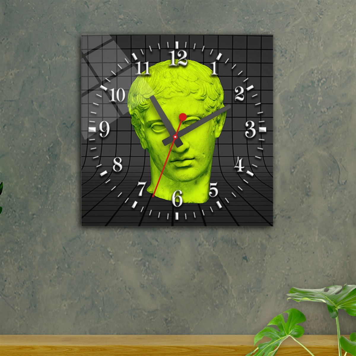 Tempered Glass Wall Clock