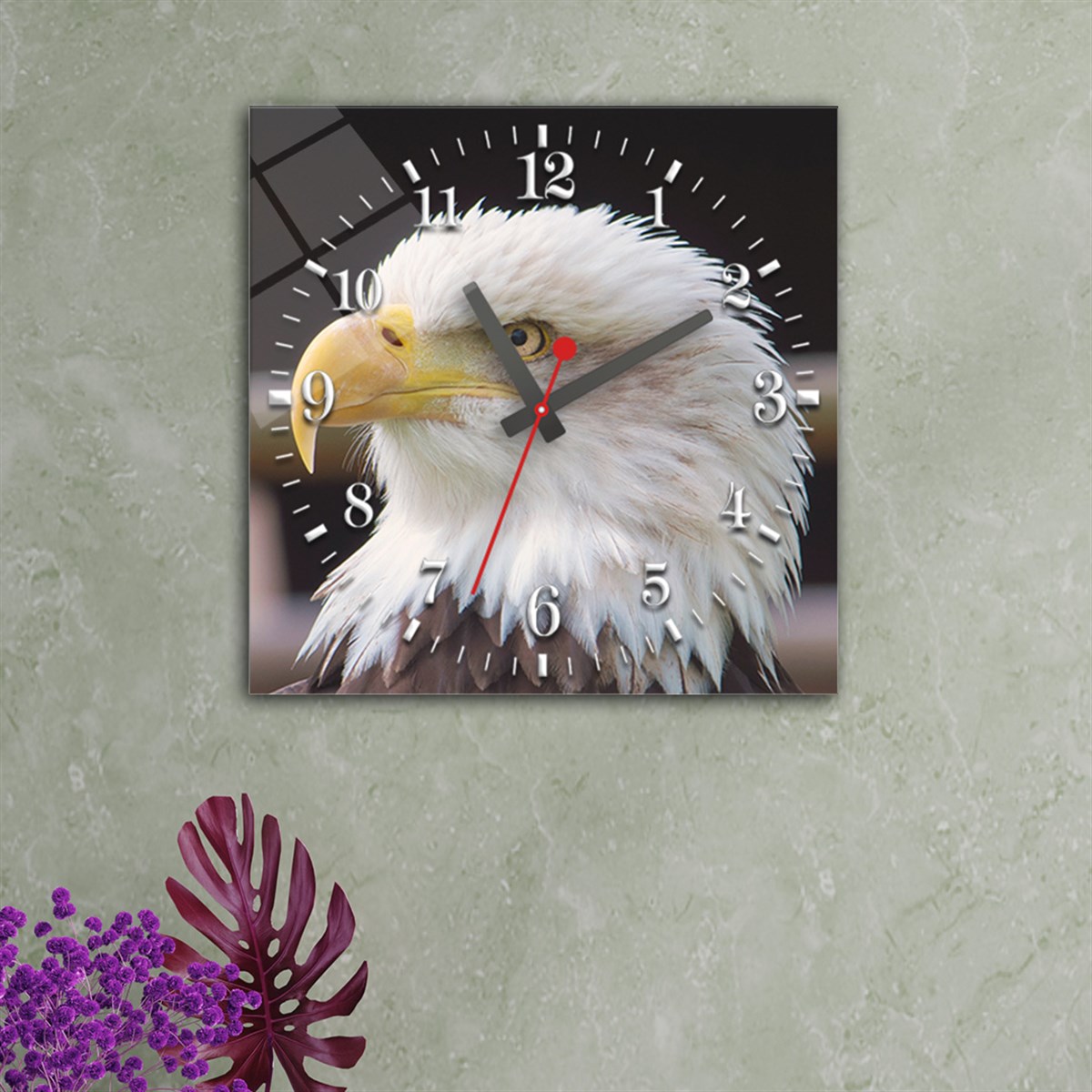 Tempered Glass Wall Clock