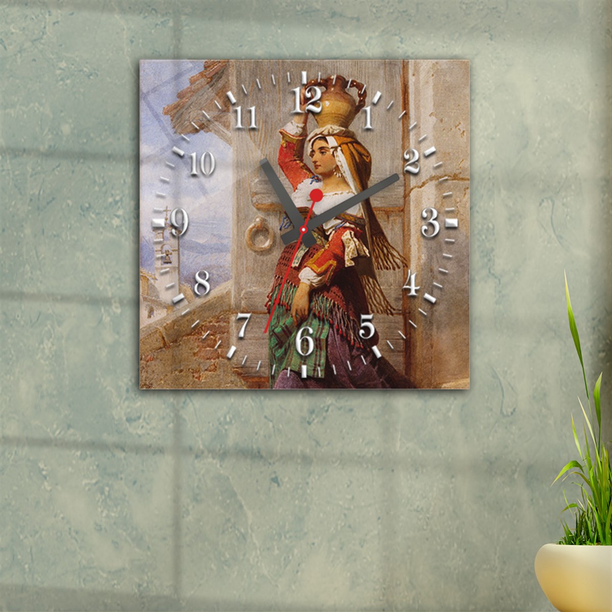 Tempered Glass Wall Clock