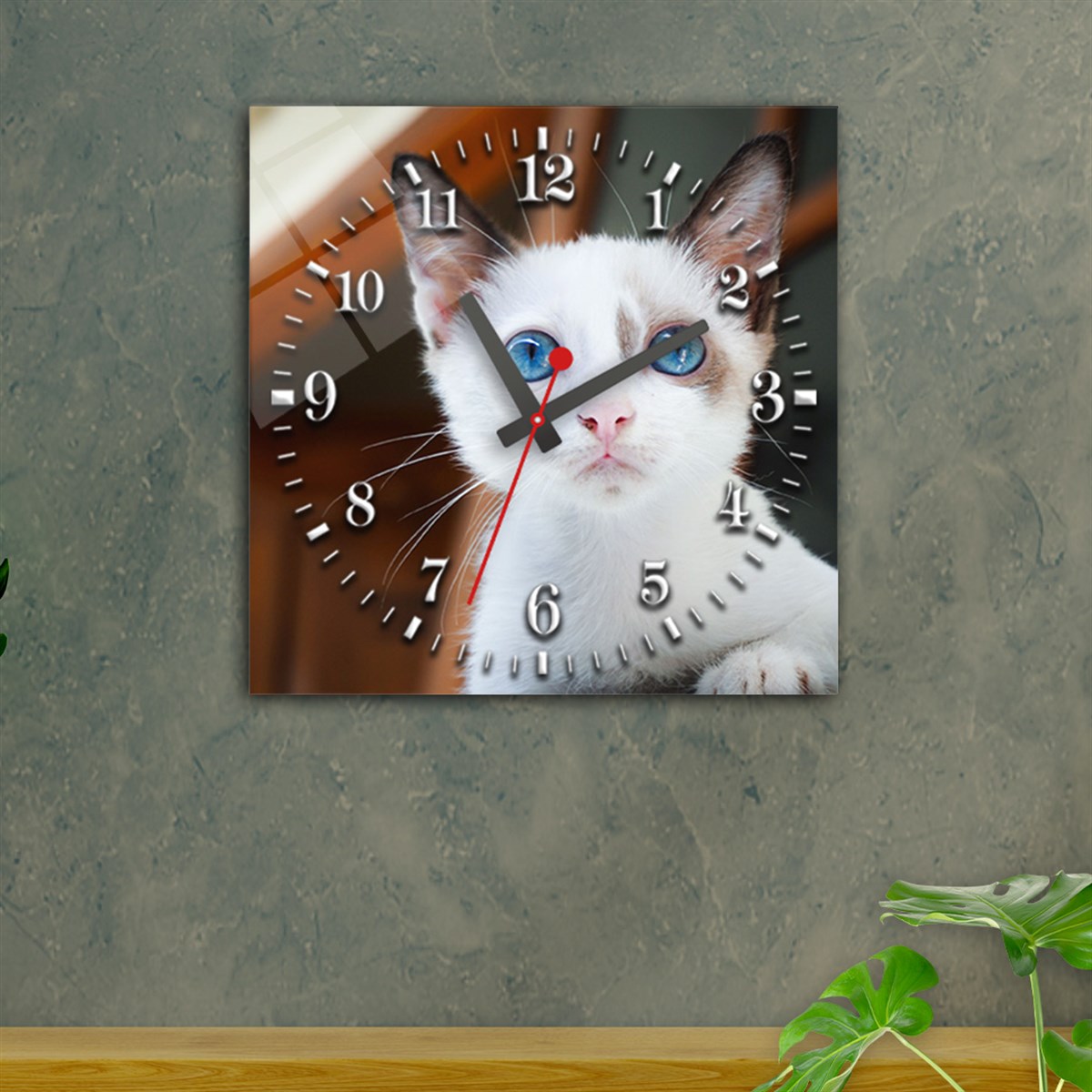 Tempered Glass Wall Clock