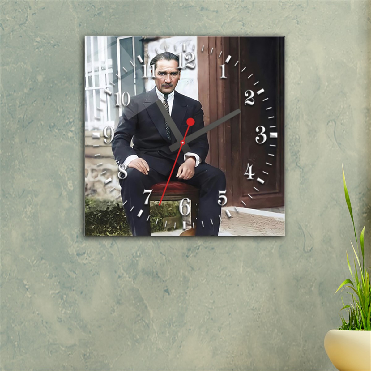 Tempered Glass Wall Clock