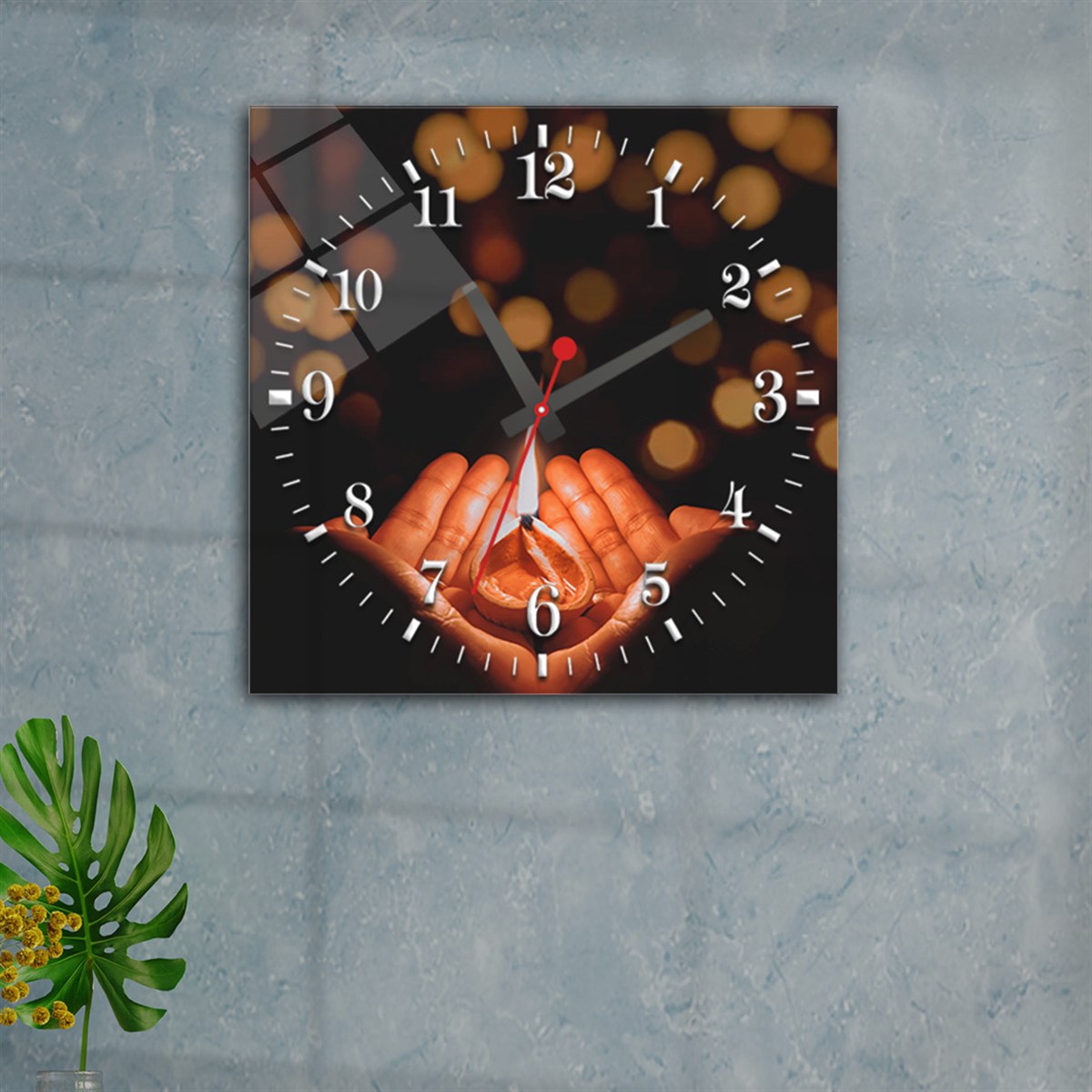Tempered Glass Wall Clock