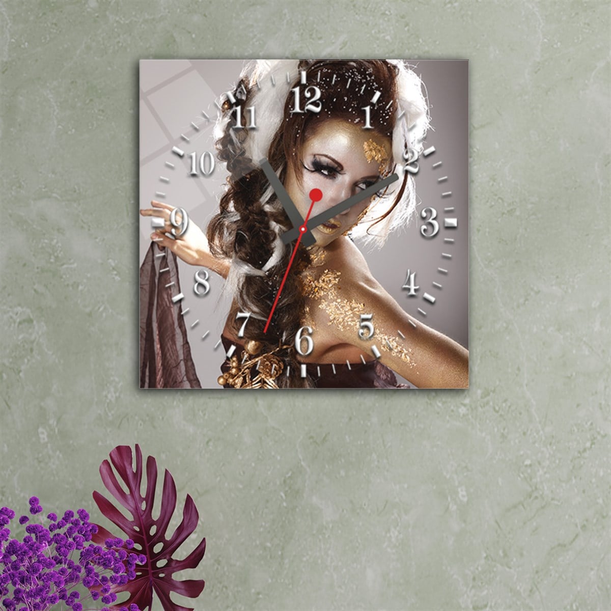 Tempered Glass Wall Clock