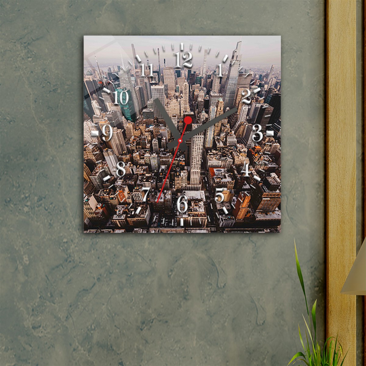 Tempered Glass Wall Clock