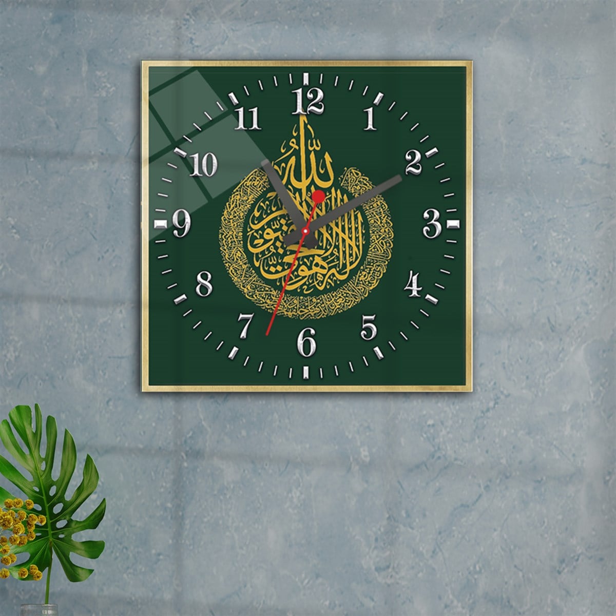Tempered Glass Wall Clock
