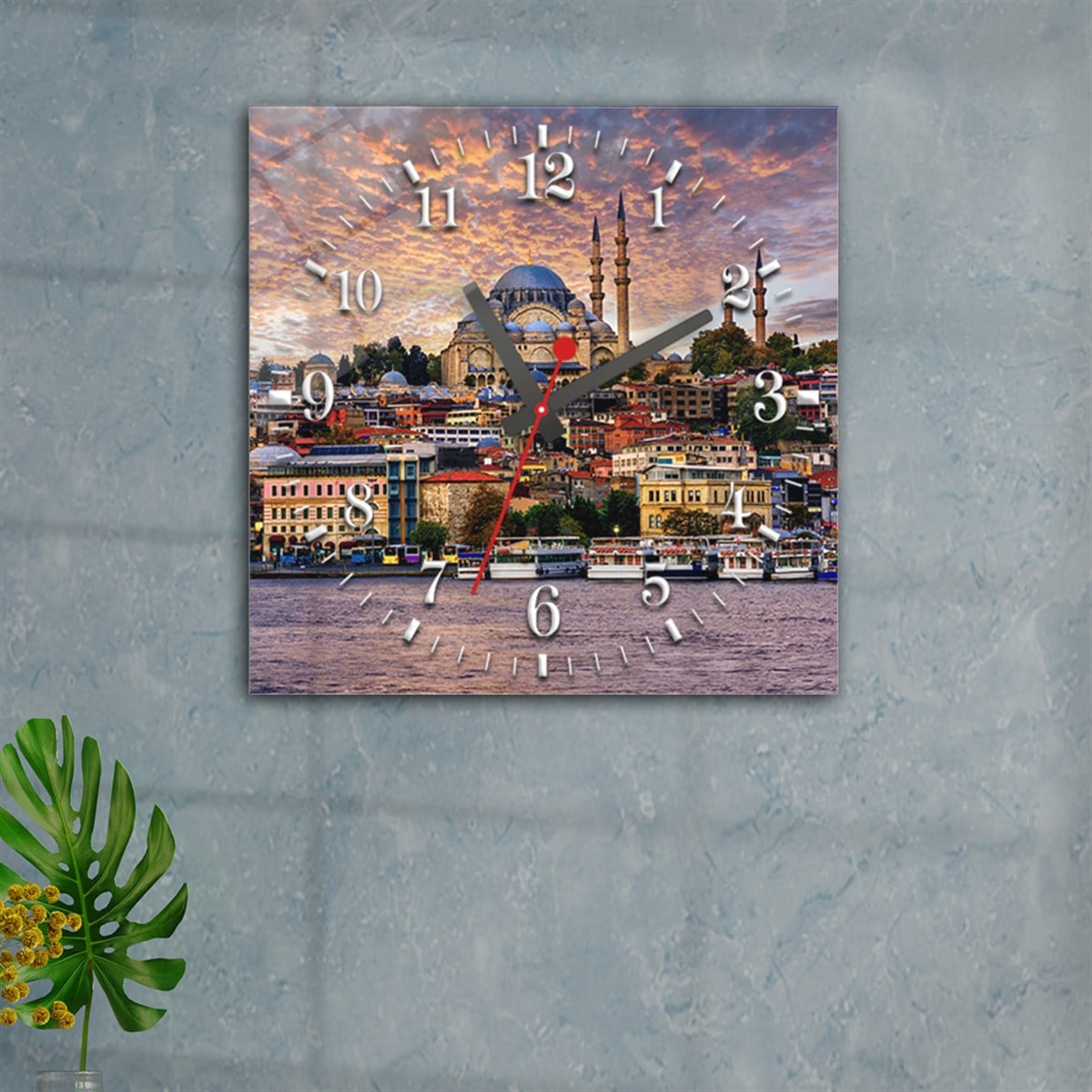 Tempered Glass Wall Clock