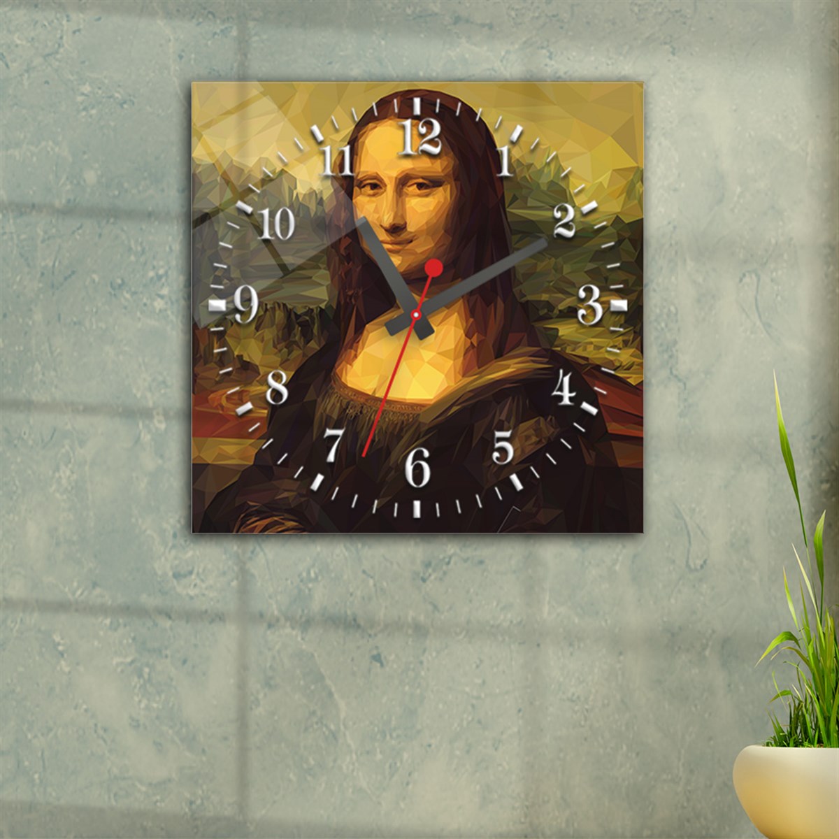 Tempered Glass Wall Clock