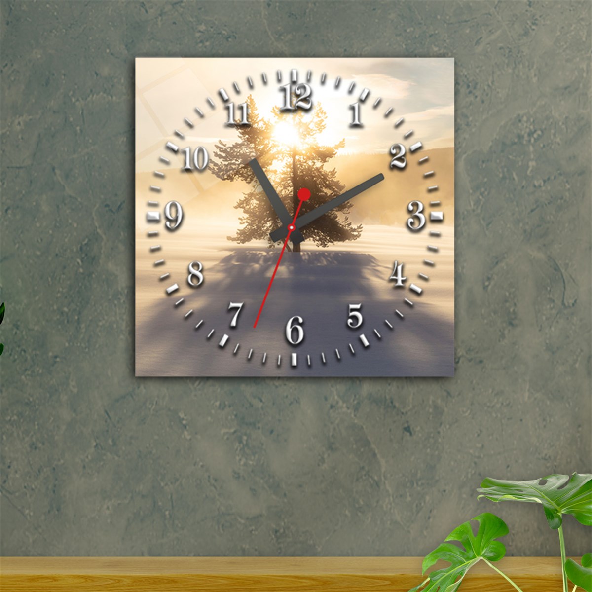 Tempered Glass Wall Clock