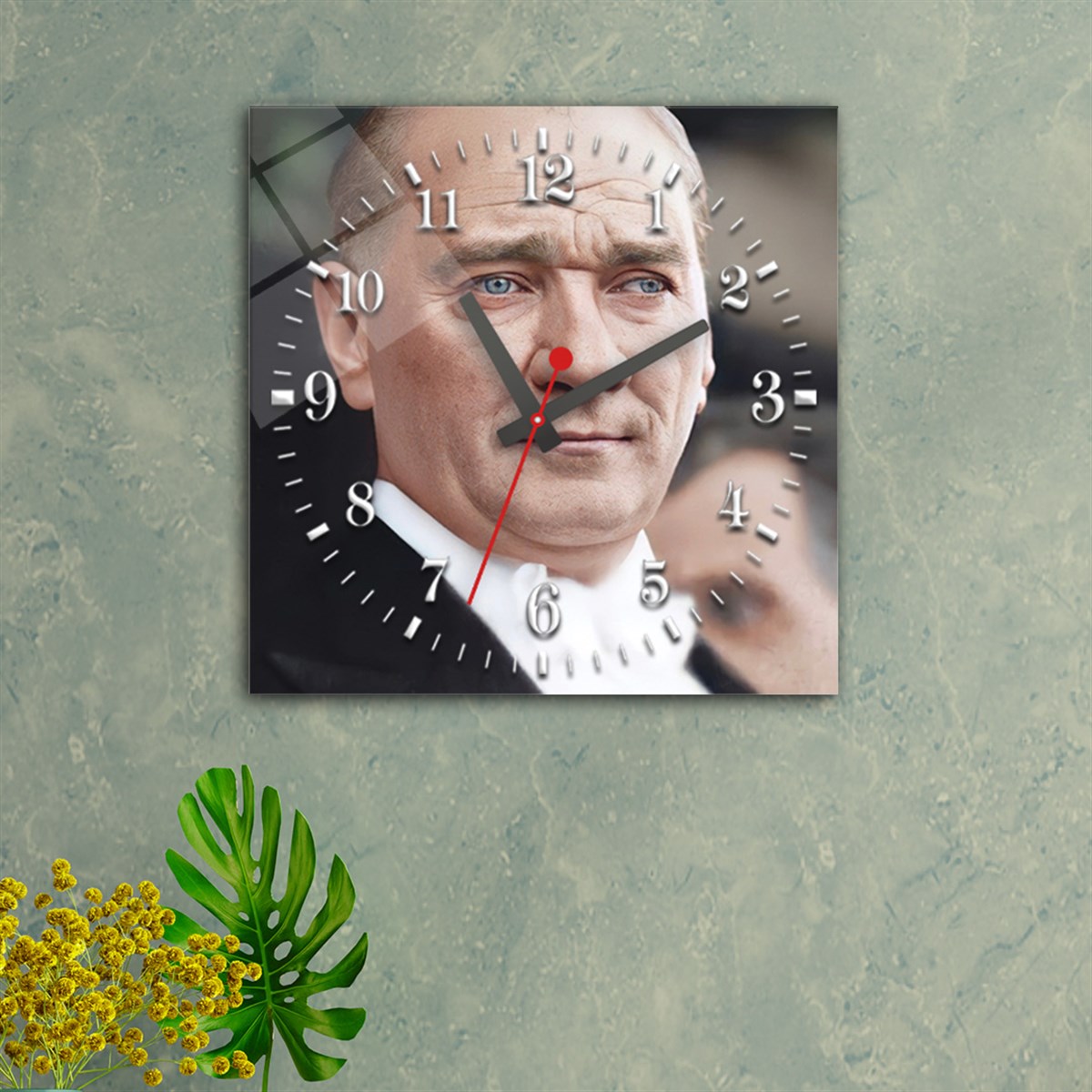 Tempered Glass Wall Clock