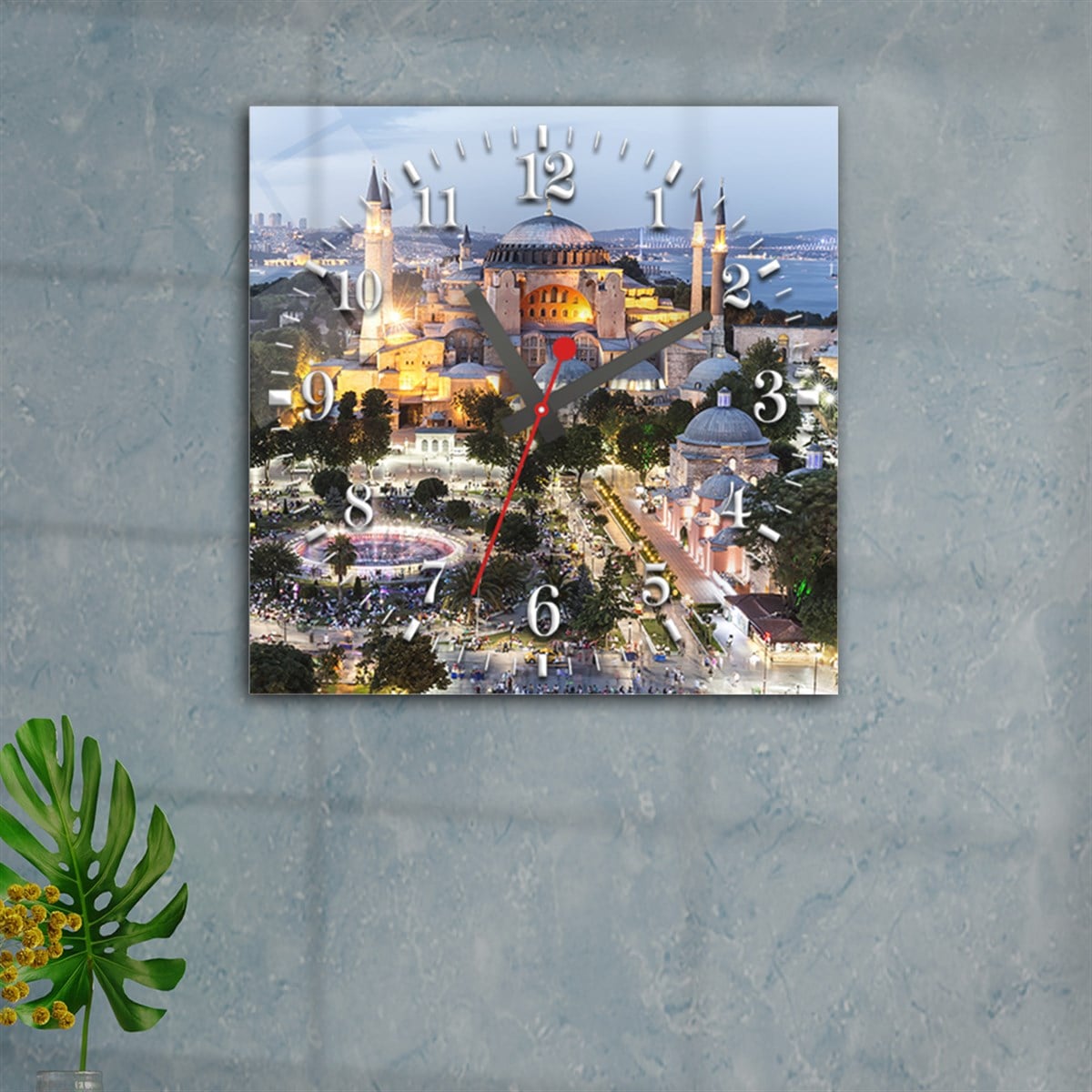 Tempered Glass Wall Clock