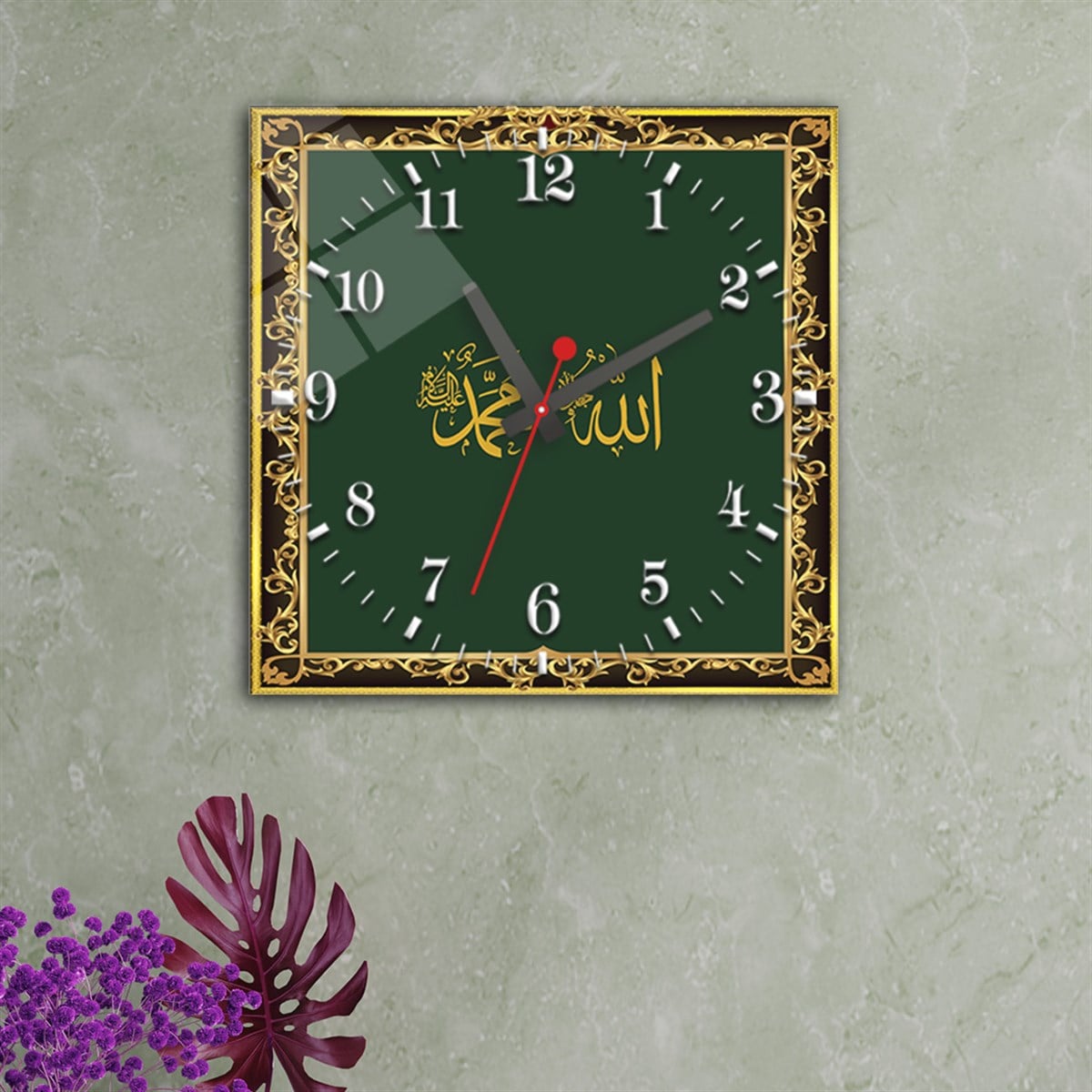Tempered Glass Wall Clock