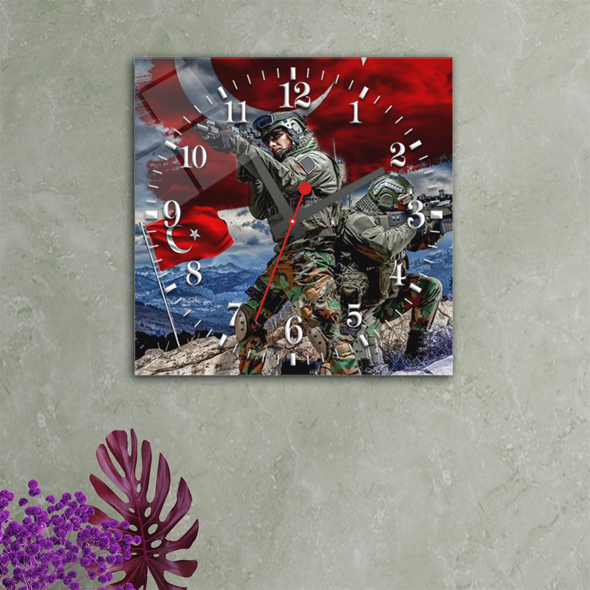 Tempered Glass Wall Clock