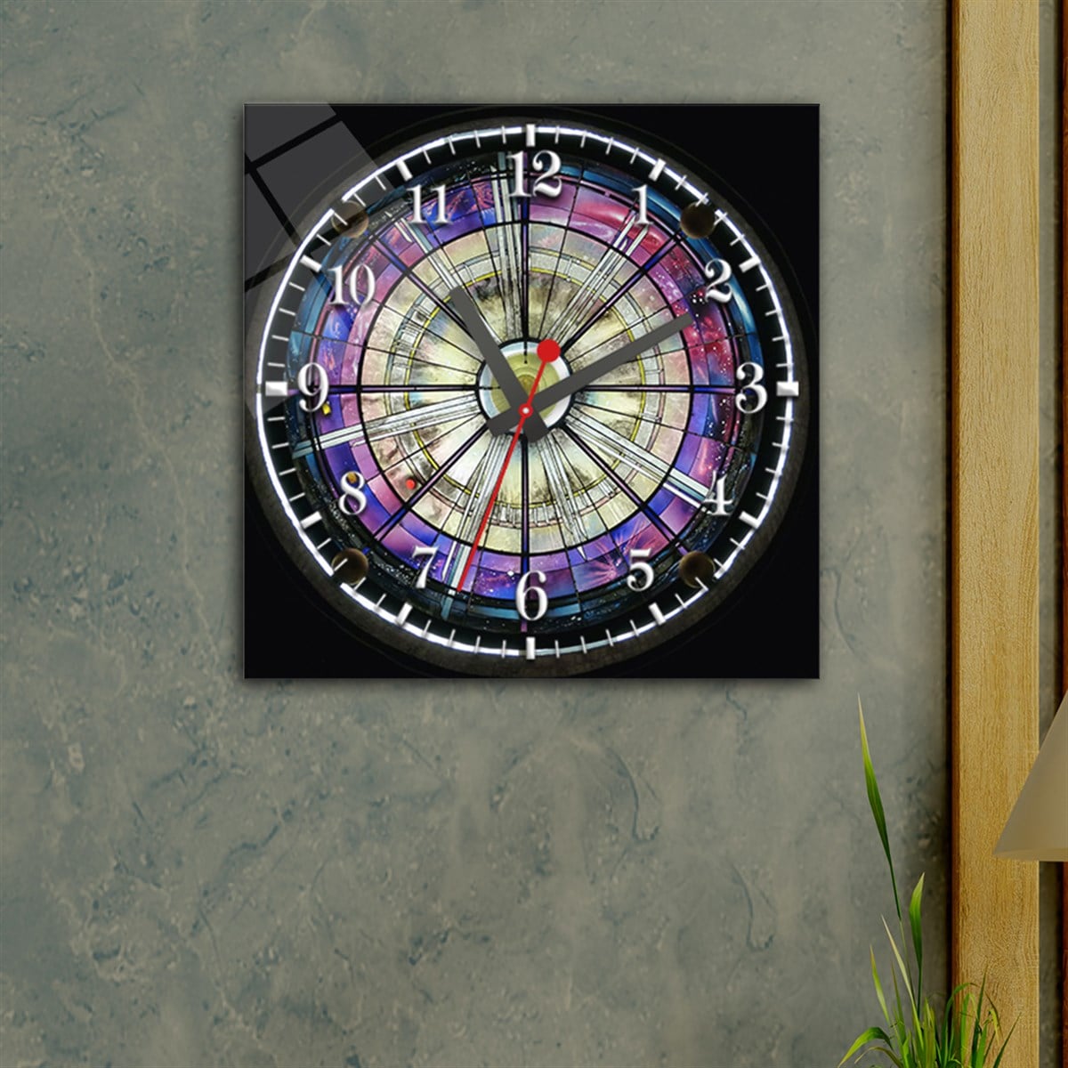 Tempered Glass Wall Clock